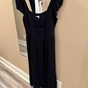 Hollister Black Midi Dress